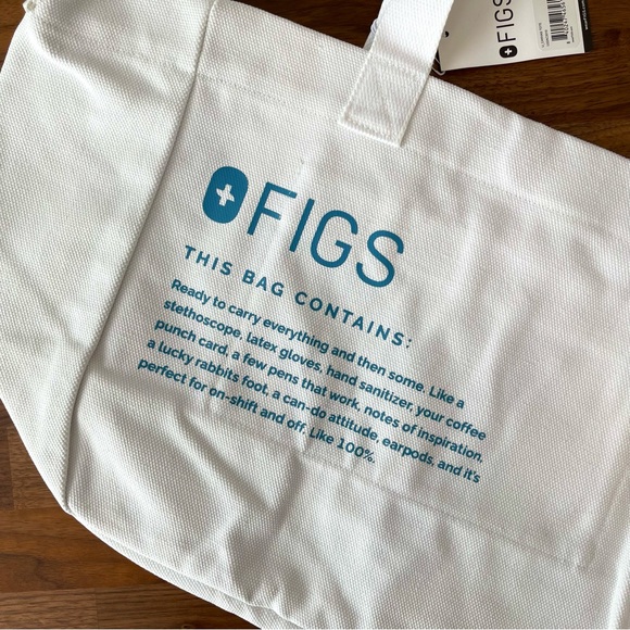 NEW "Cool Blue & White" Canvas Tote - Picture 2 of 7